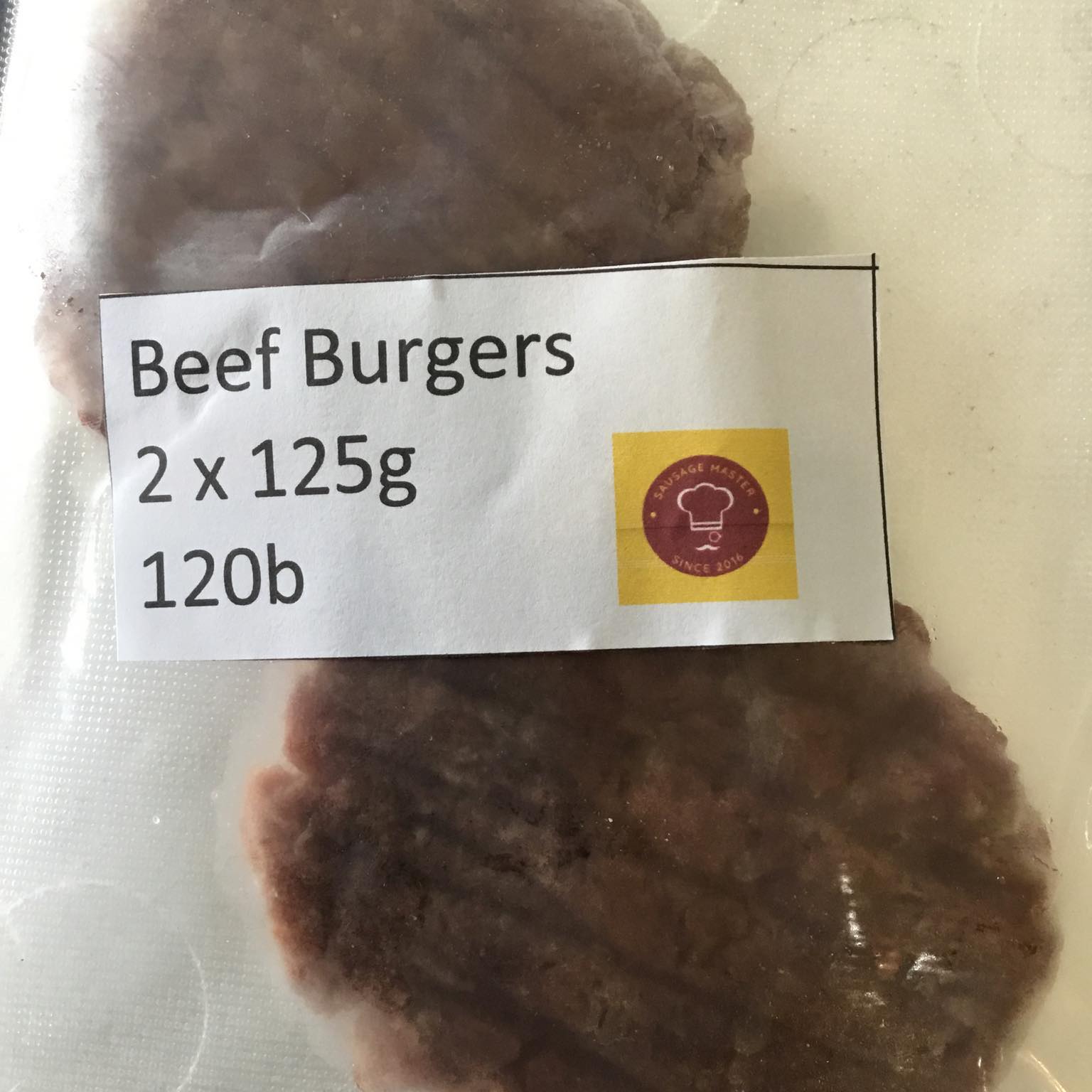 Beef burger 125g