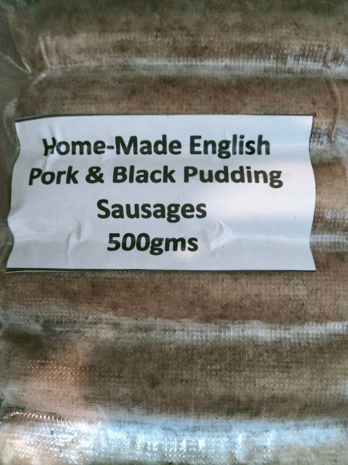 English Pork And Black Pudding Sausages The Sausage Master 0184