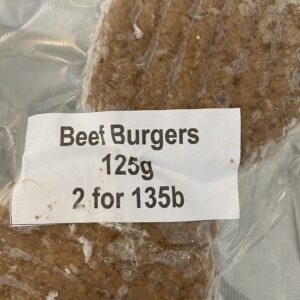 Beef Burgers 125g x 2