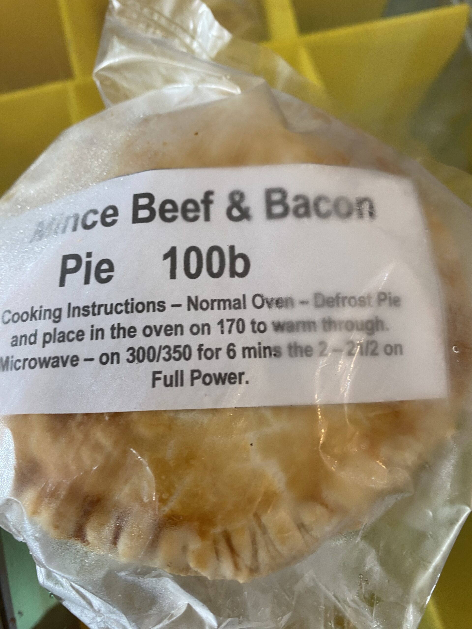 Mince Beef & Bacon