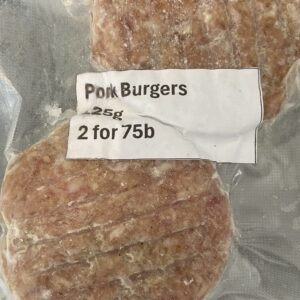 Pork Burger 125g x2