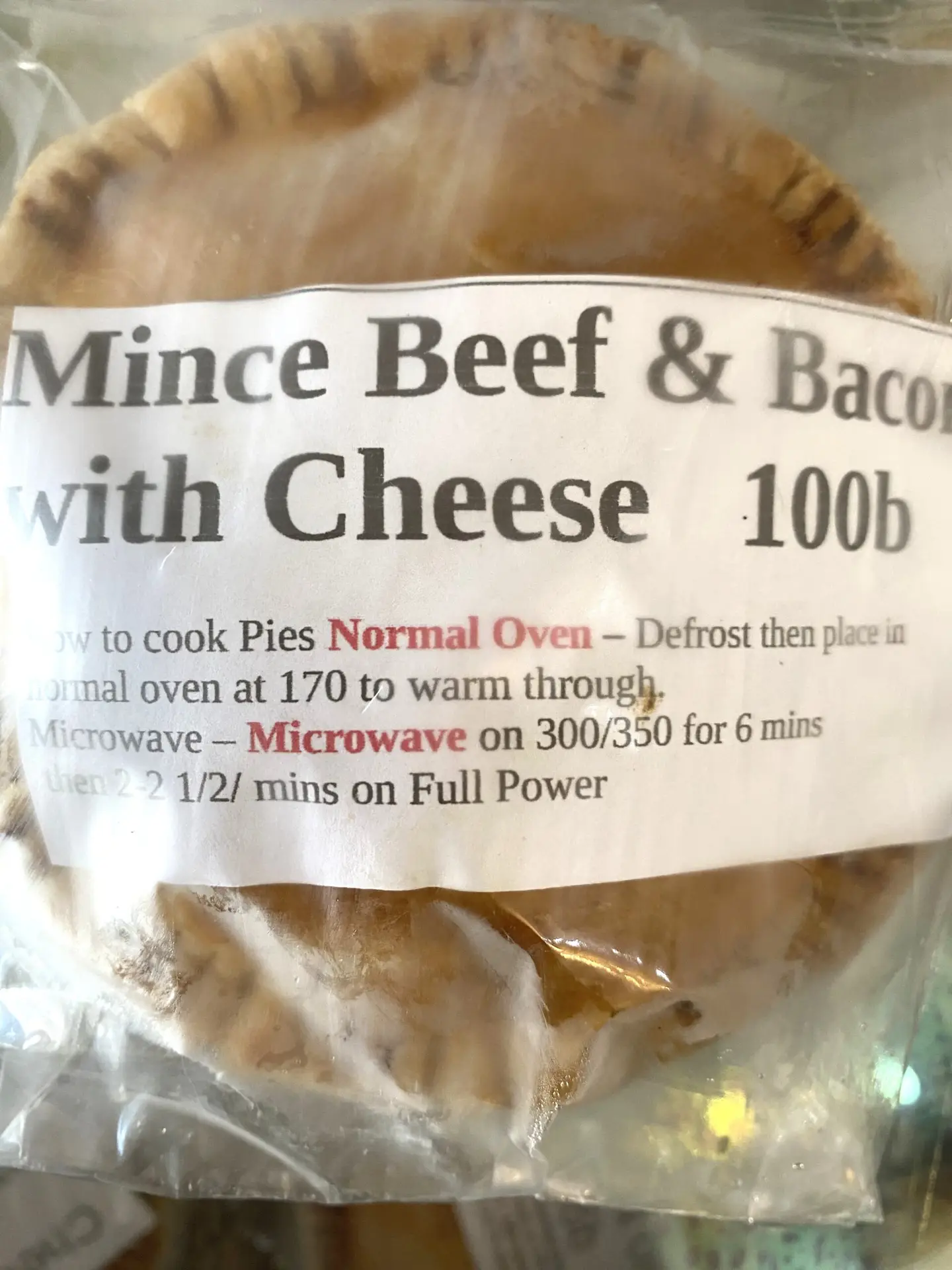Mince Beef Bacon & Cheese Pie - Image 3