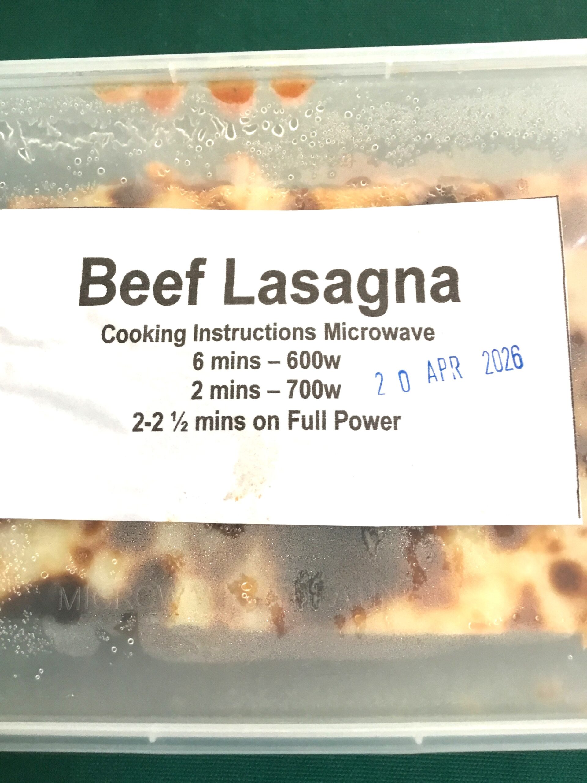 beef lasagna